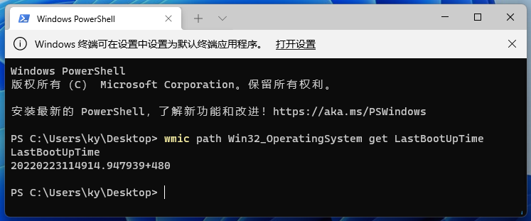 电脑系统运行时间怎么查看 win11系统查看电脑系统运行时间的方法